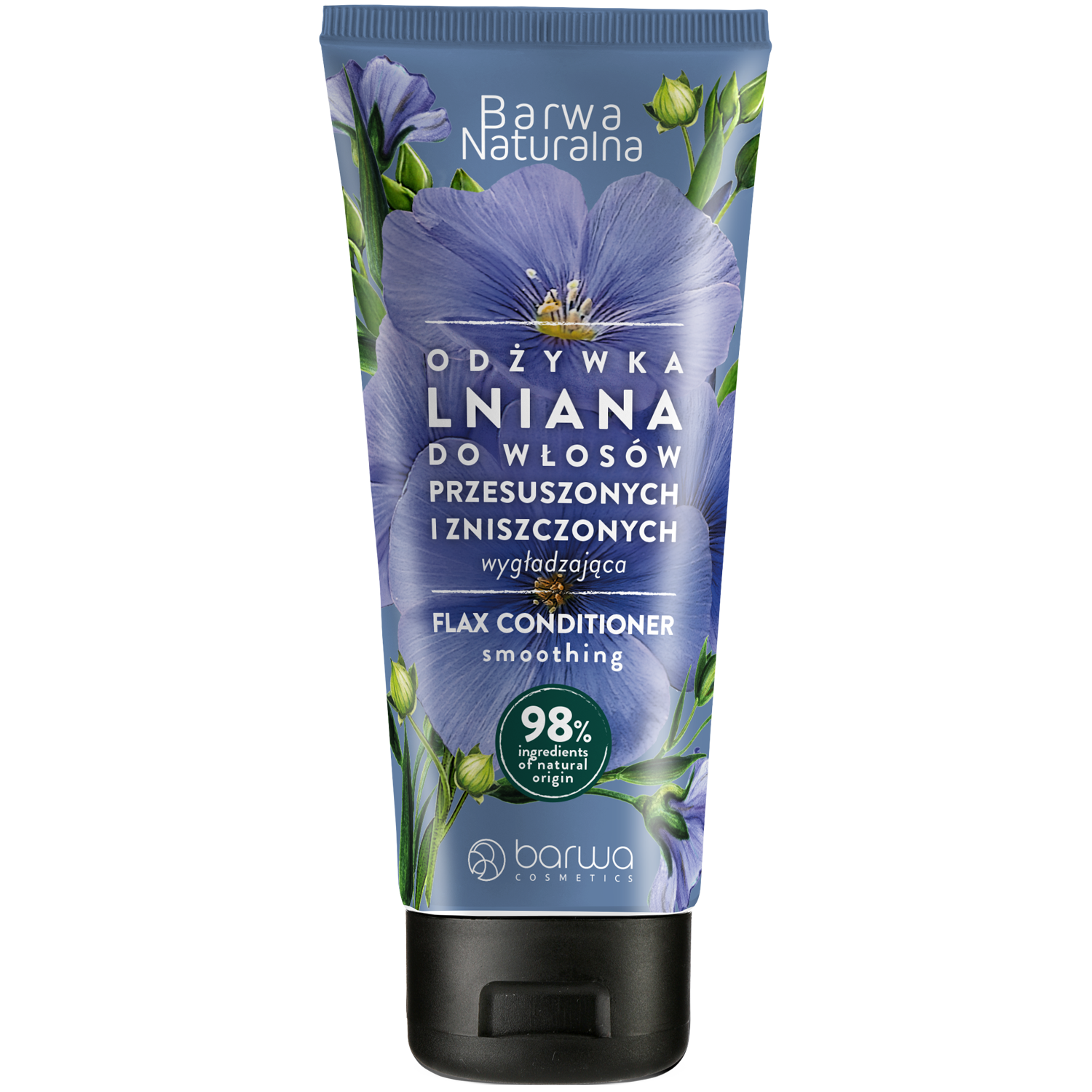 Barwa Naturalna lniana odżywka wygładzająca do włosów przesuszonych i zniszczonych, 200 ml