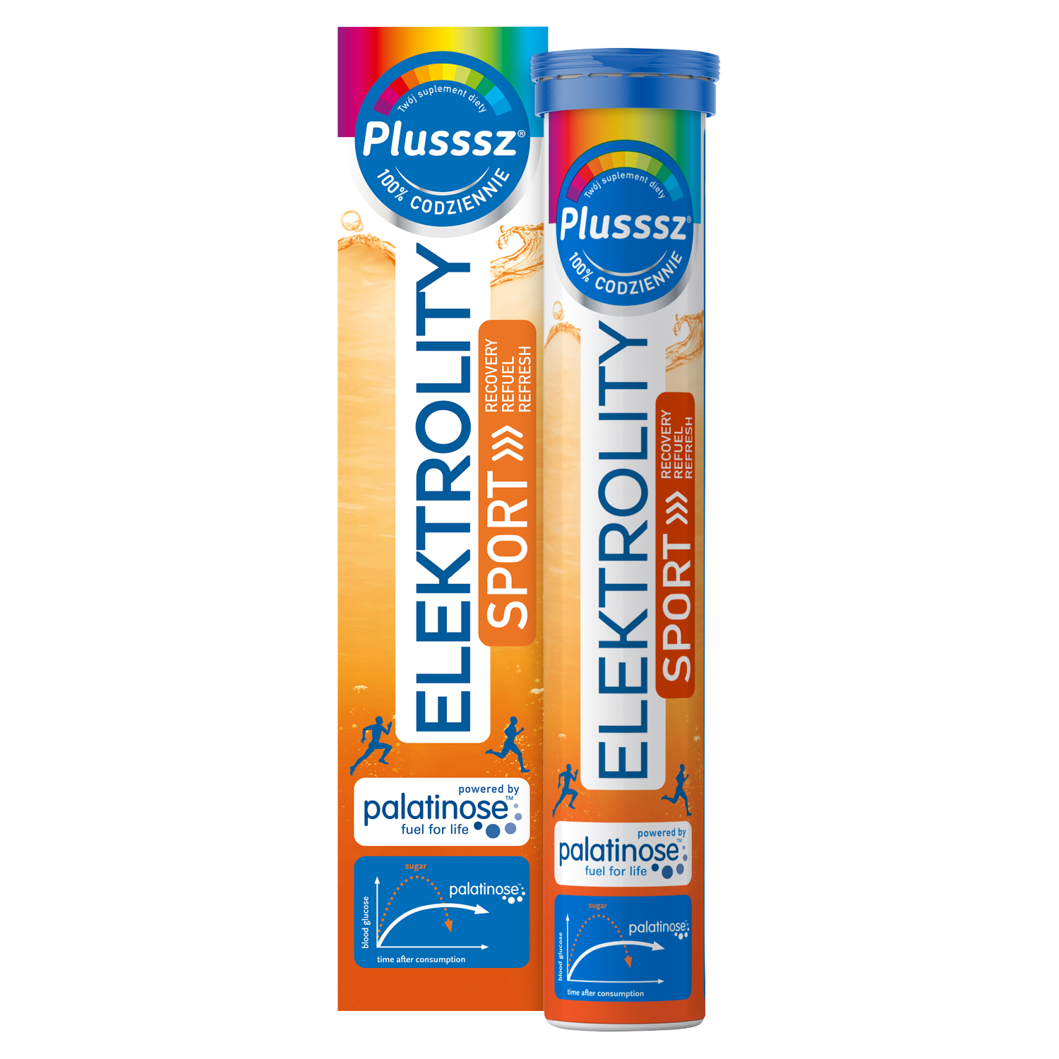 Plusssz Elektrolity Sport tabletki musujące, 24 tabl./1 opak.