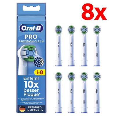 Oryginalna końcówka szczoteczki ORAL-B Pro Precision Clean (8 szt.) (Precyzyjne czyszczenie)