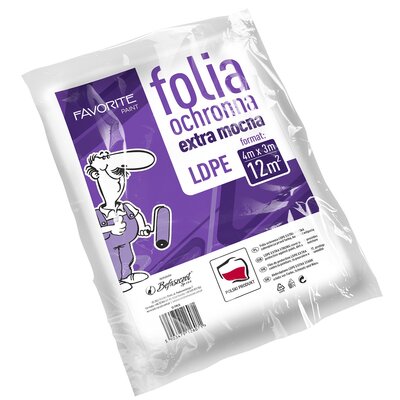 Folia malarska FAVORITE PAINT 12-FM/6 (4 x 3 m) 1 szt.