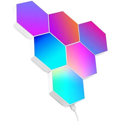 Oświetlenie gamingowe TRACER Ambience Smart Hexagon Regulacja jasności, Wi-Fi, Bluetooth (6 szt.)