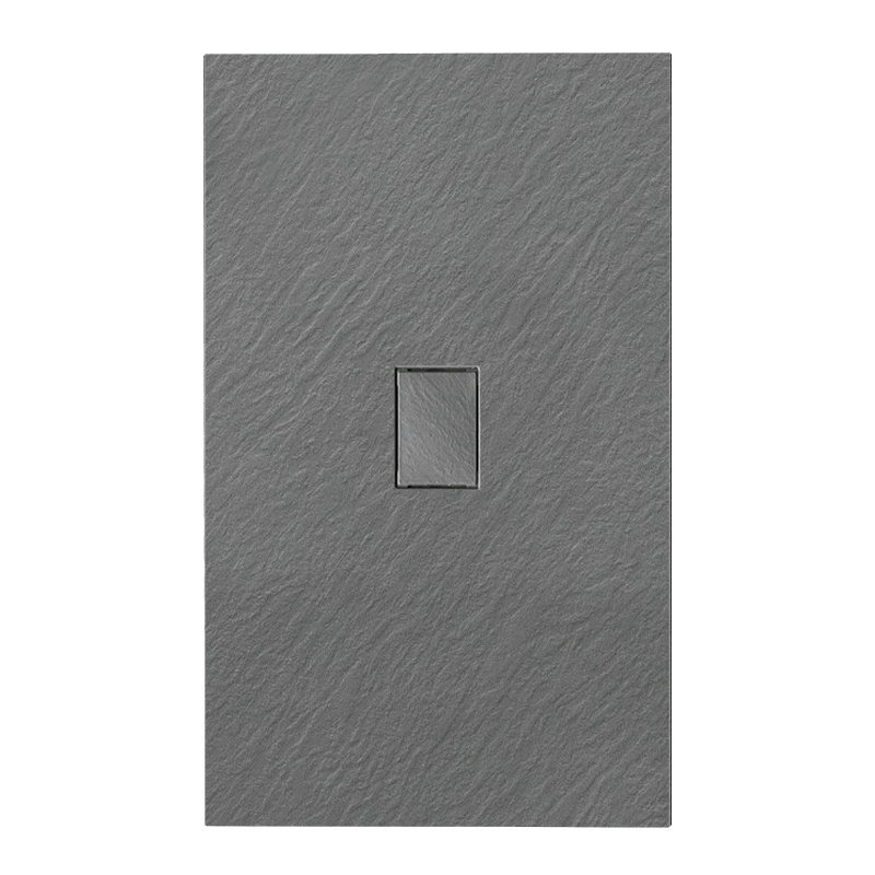 BRODZIK PRYSZNICOWY KAMIENNY PROSTOKĄTNY SLIM JUKO SZARY 120x100 CM