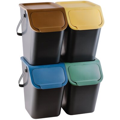 Kosz na śmieci do segregacji PRACTIC Bini 10100599 4x25L