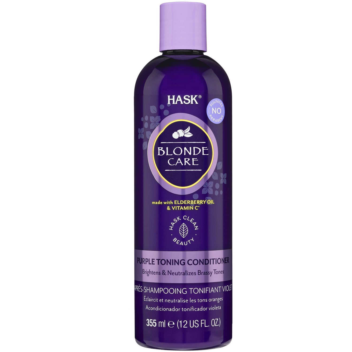 Hask Blonde Care Purple odżywka do włosów blond, 355 ml