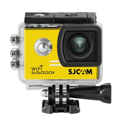Kamera sportowa SJCAM SJ5000x Żółta WiFi Filmy 2K/Filmy 4K 12MP, Obudowa wodoodporna
