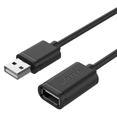 Przedłużacz USB-A - USB-A UNITEK Y-C428GBK 1 m