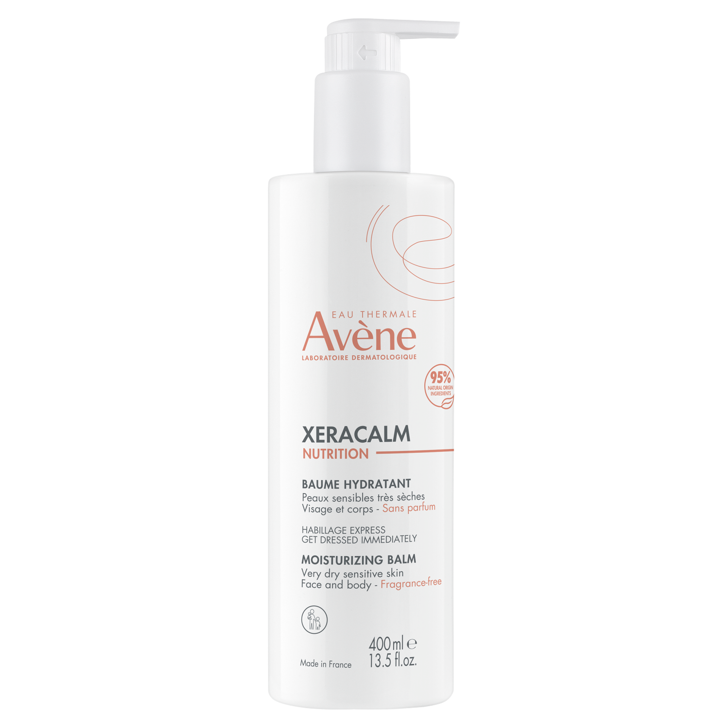 Avène Nutrition Xeracalm nawilżający balsam do twarzy i ciała, 400 ml