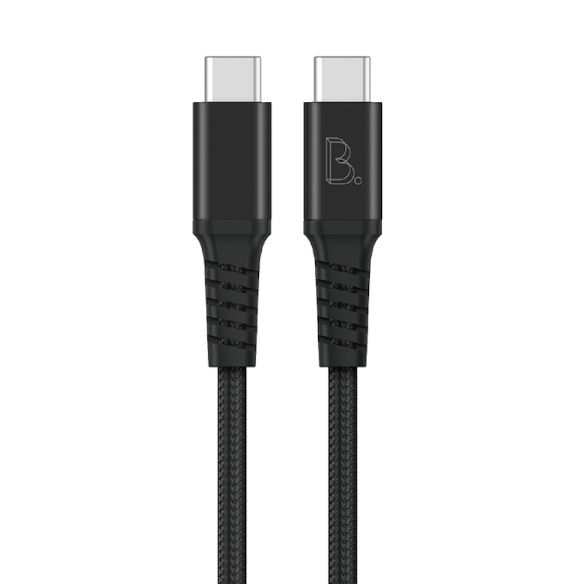 B.On Cotton USB-C to USB-C 0,5m Black - kabel USB-C