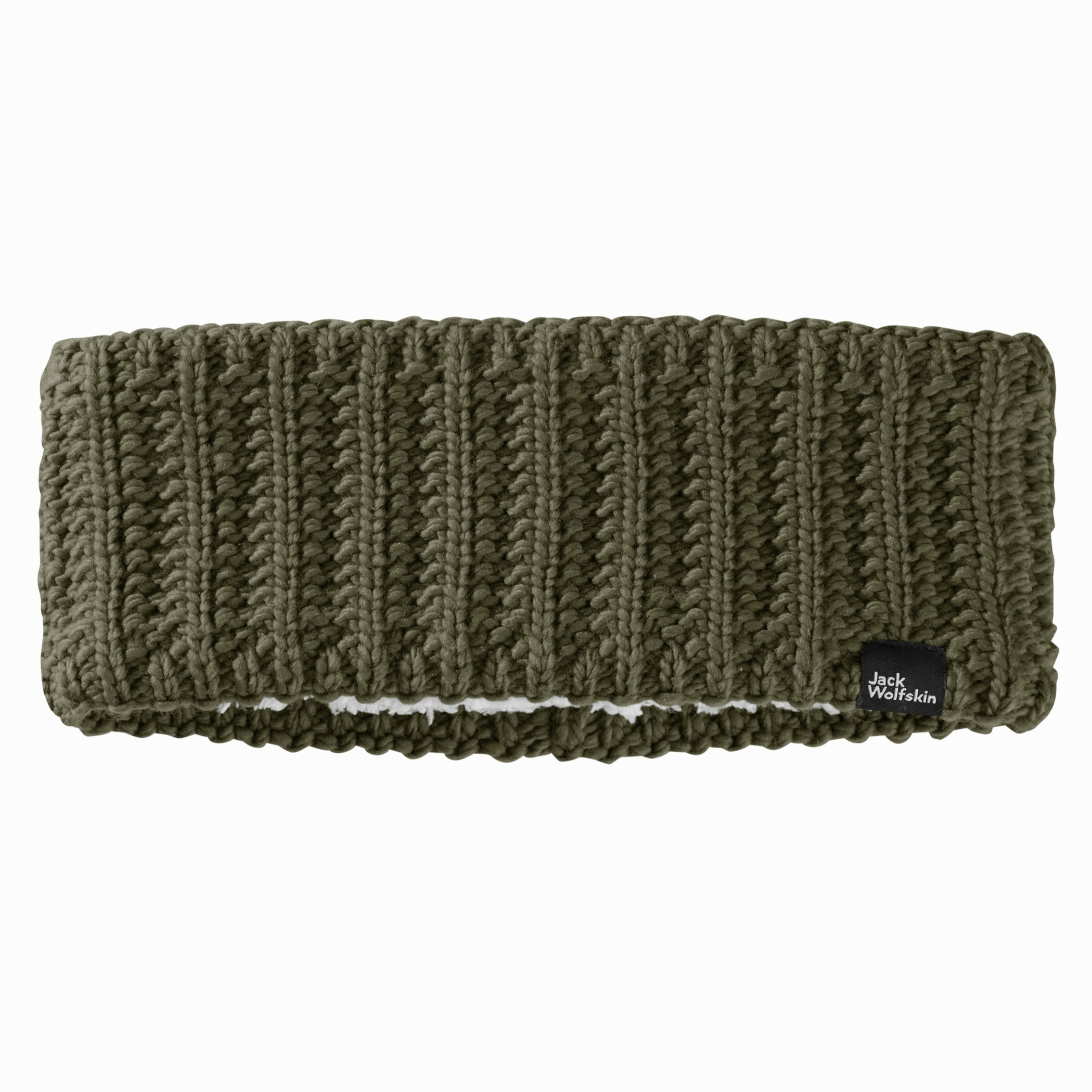 Zimowa opaska na głowę Jack Wolfskin  HIGHLOFT KNIT HEADBAND W island moss - S