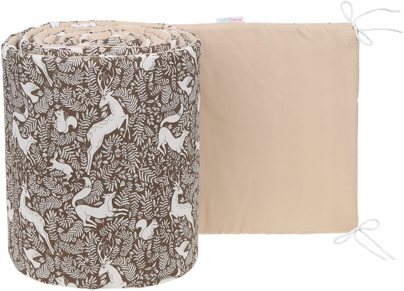 Babymam dwustronny ochraniacz 180x30 do łóżeczka