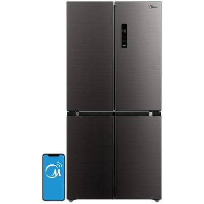 Lodówka MIDEA MDRF632FIE28 Side by Side No Frost 175cm Ciemny inox