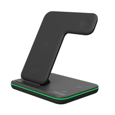 Ładowarka indukcyjna CANYON WS-303 15W 3w1 Czarny Qi