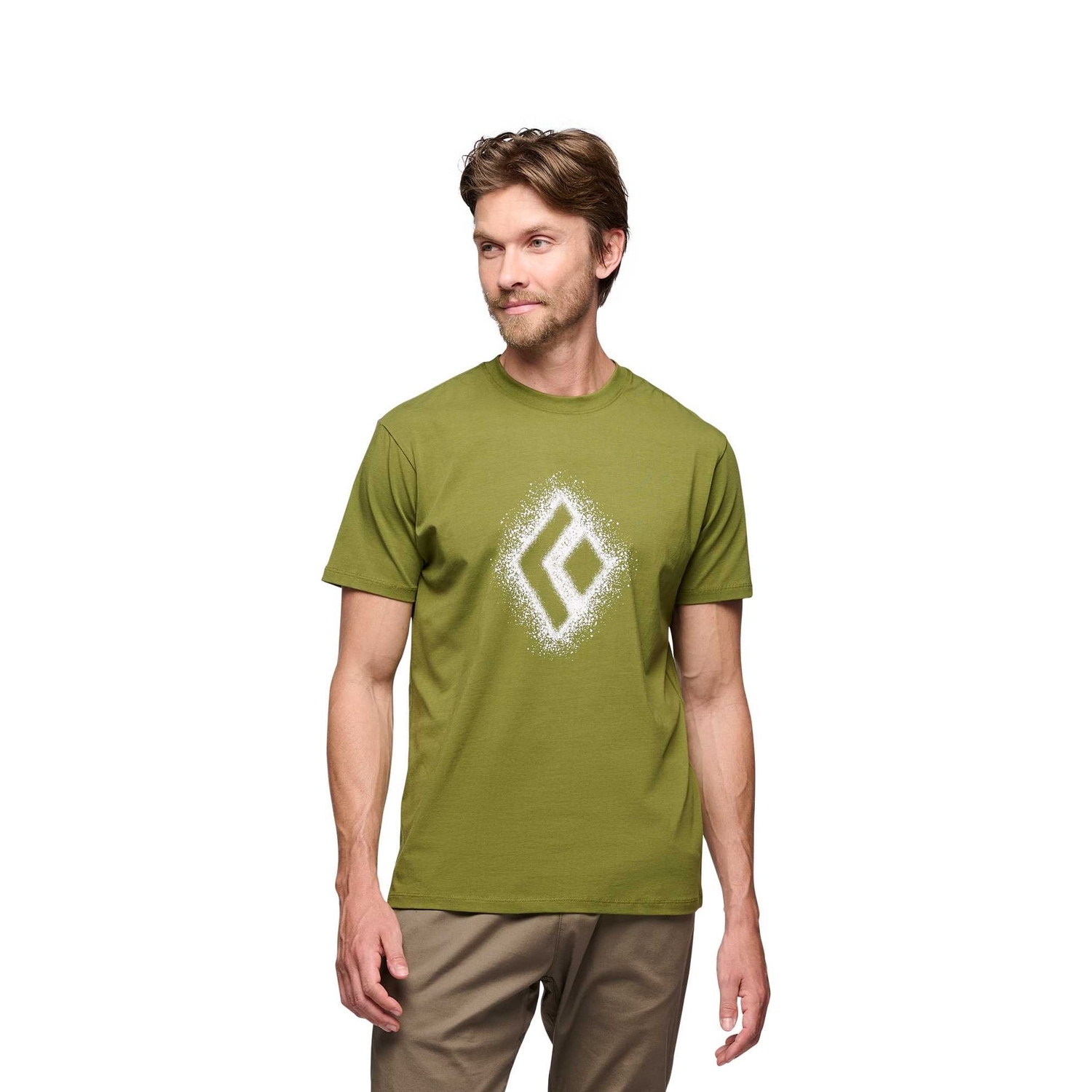 Męski t-shirt Black Diamond Chalked Up 2.0 Tee camp green - L