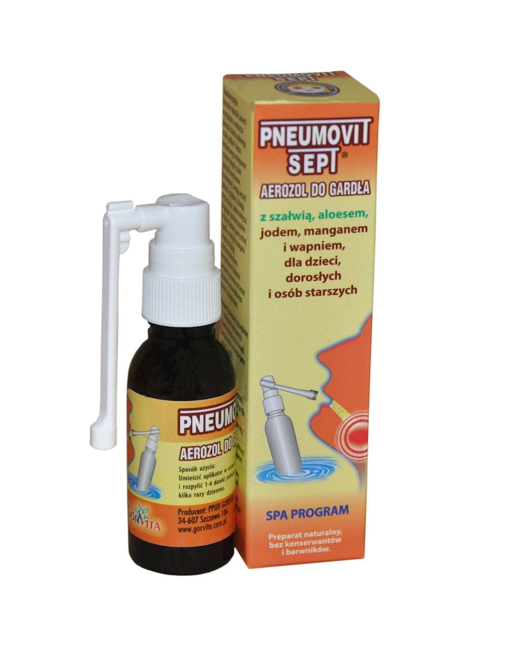 Pneumovit sept aerozol do gardła 35ml