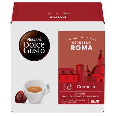 Kapsułki NESCAFE Espresso Roma do ekspresu Nescafe Dolce Gusto