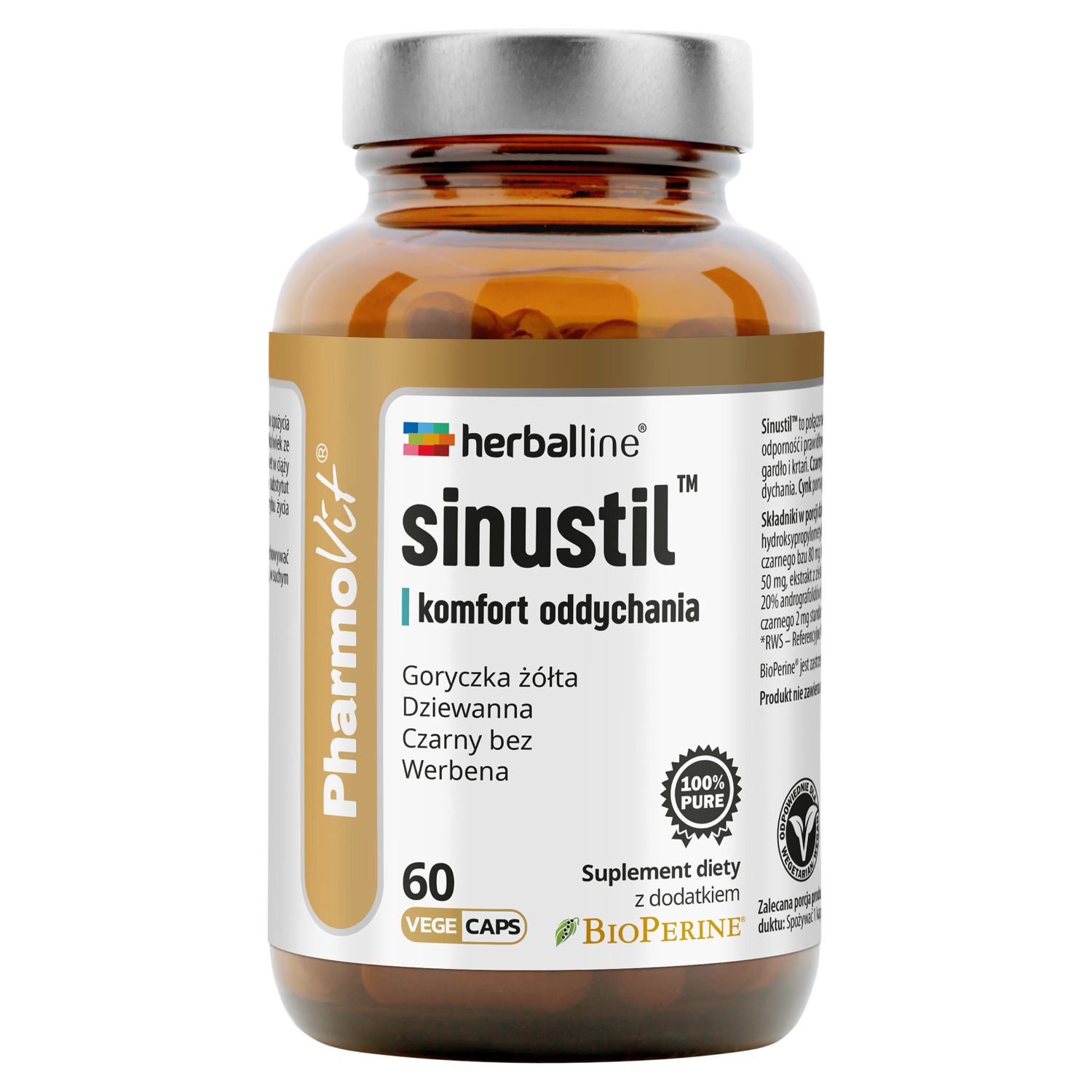 Pharmovit Sinustil Komfort Oddychania suplement diety, 60 kaps./1 opak.