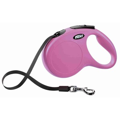 Smycz FLEXI New Classic M (5 m - 25 kg) Różowy