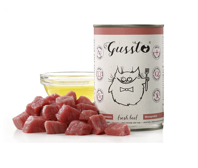 GUSSTO Cat Fresh Beef mokra karma dla kotów świeża wołowina 400 g
