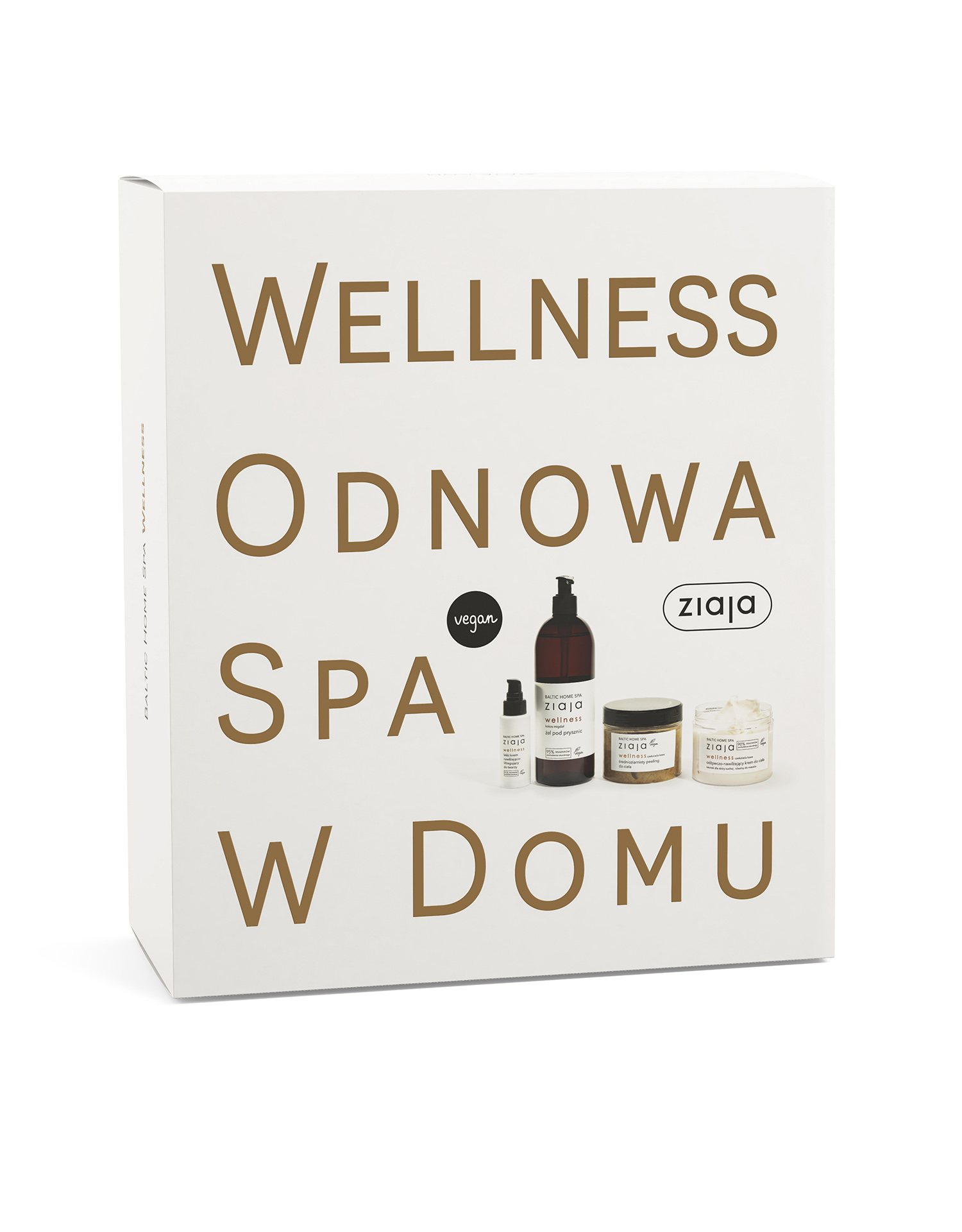 Ziaja Baltic Home Spa Wellness Zestaw: Lekki Krem Nawilżająco-liftingujący Do Twarzy 50ml + żel Pod Prysznic 500ml + średnioziarnisty Peeling Do Ciała 300ml + Odżywczo-nawilżający Krem Do Ciała 300ml