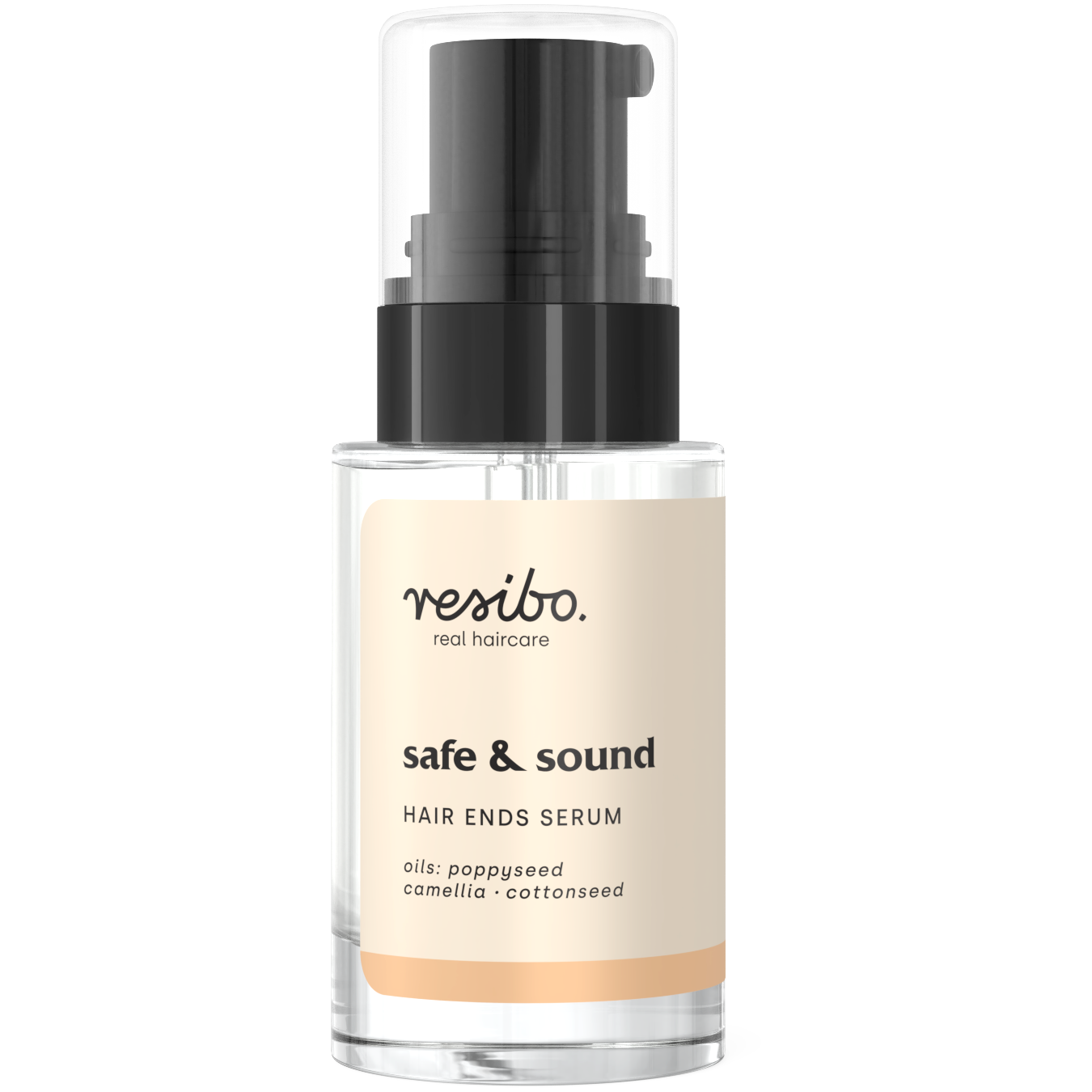 Resibo Safe&Sound wygładzające serum do włosów i zabezpieczające końcówki, 15 ml