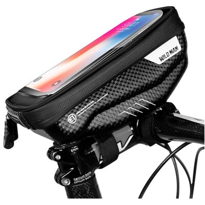 Torba rowerowa na kierownicę WILDMAN Hardpouch Bike Mount ”S” Czarny