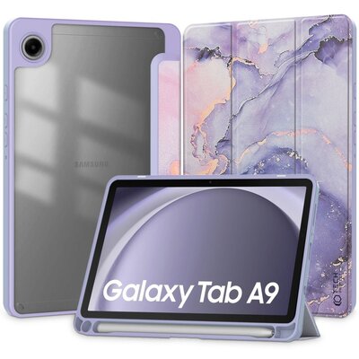 Etui na Galaxy Tab A9 8.7 X110/X115 TECH-PROTECT SC Pen Hybrid Fioletowy