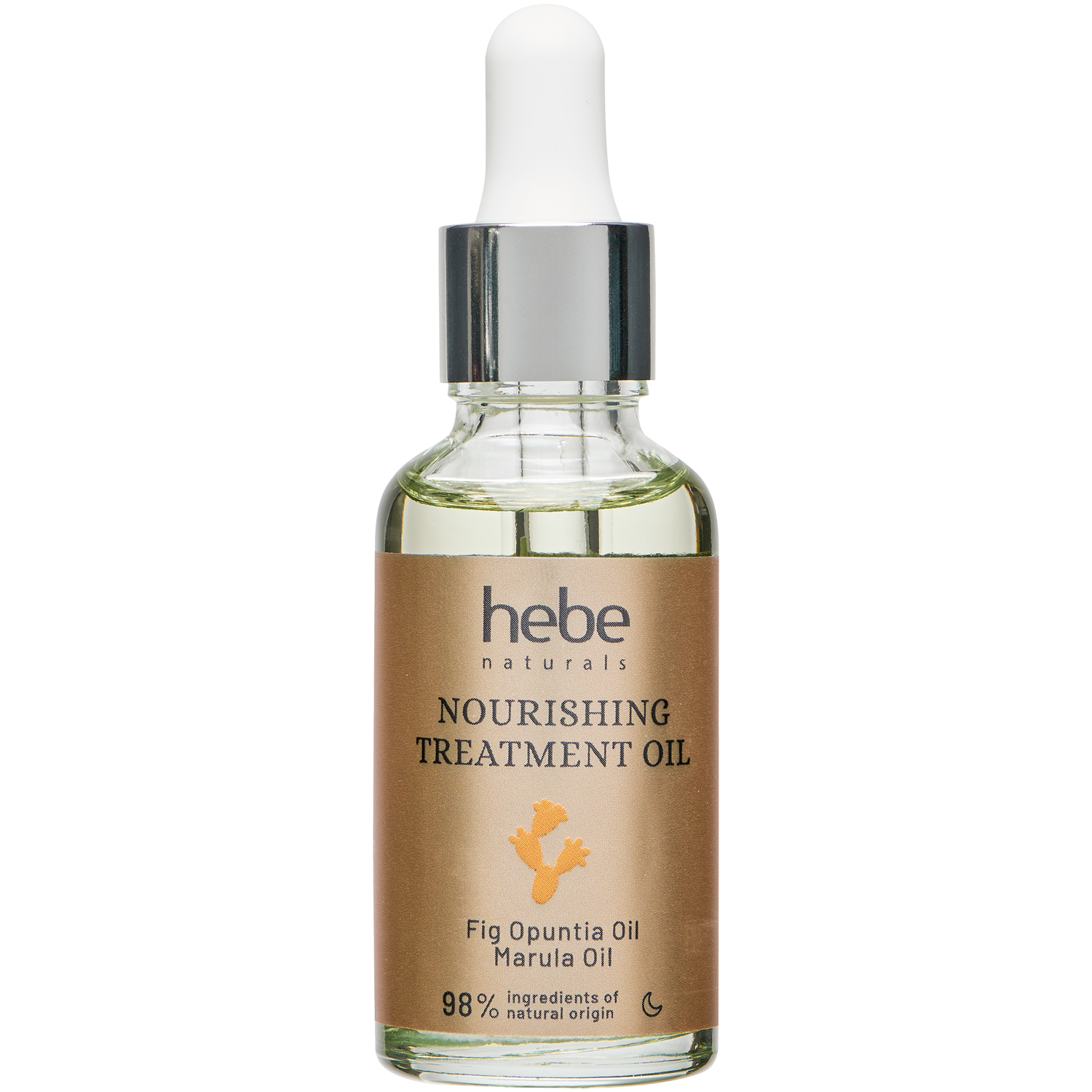 Hebe Naturals Nourishing Treatment Oil odżywcze serum olejkowe z olejami z opuncji figowej do twarzy, 30 ml