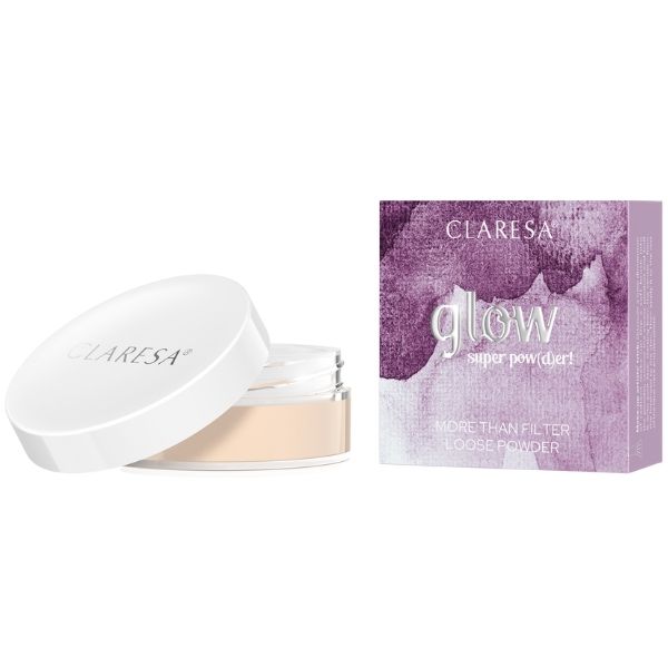 Claresa GLOW SUPER POW(D)ER! puder do twarzy rozświetlający, 12g