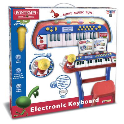 Zabawka interaktywna BONTEMPI Play Elektroniczny Keyboard 041-132410