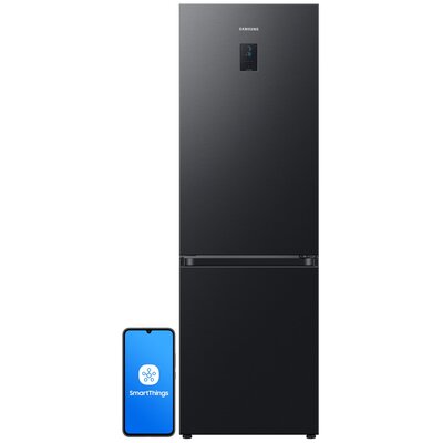 Lodówka SAMSUNG RB34C675EBN AI No Frost 185.3cm Czarna połysk