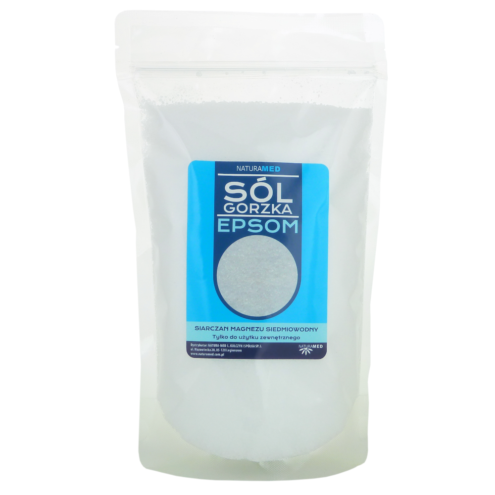 Sól gorzka EPSOM 1kg - siarczan magnezu (Naturamed)