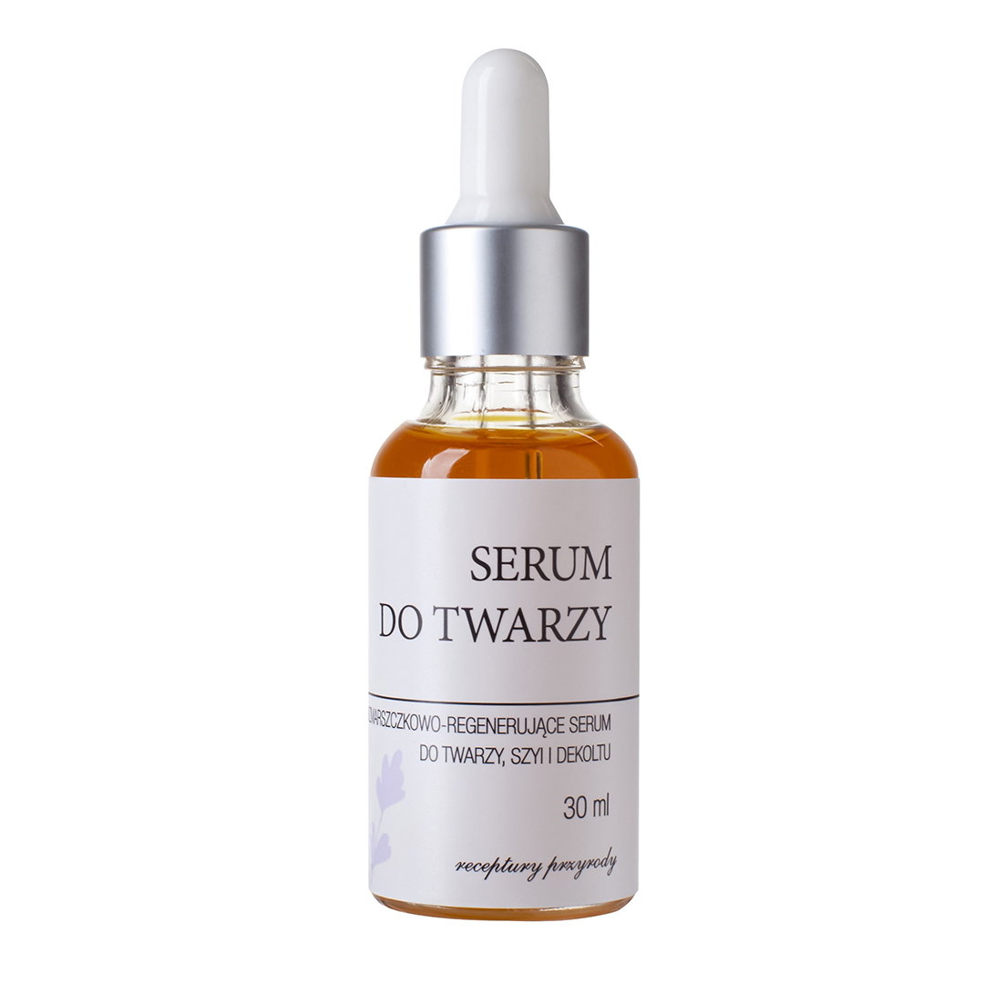 Fresh & Natural serum do twarzy przeciwzmarszczkowo - regenerujące, 30 ml