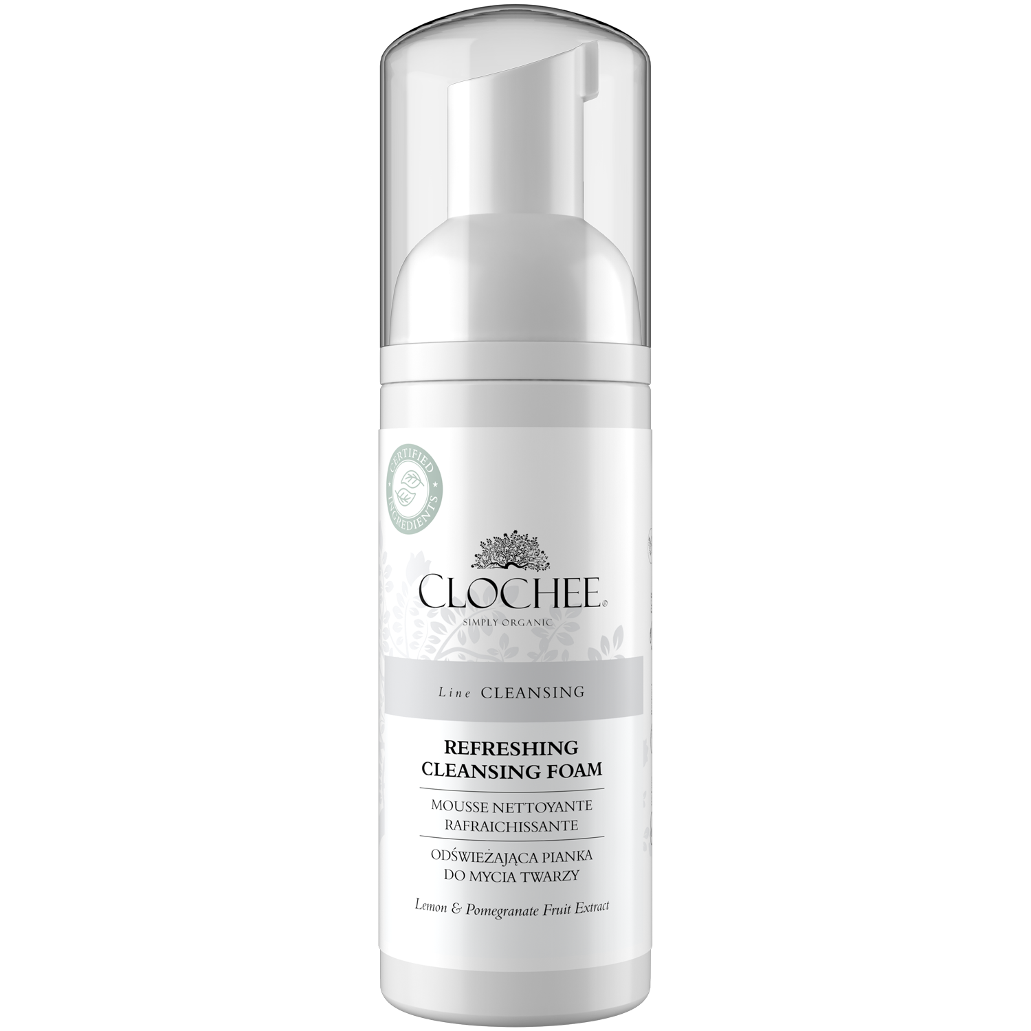 Clochee Cleansing odświeżająca pianka do twarzy, 150 ml