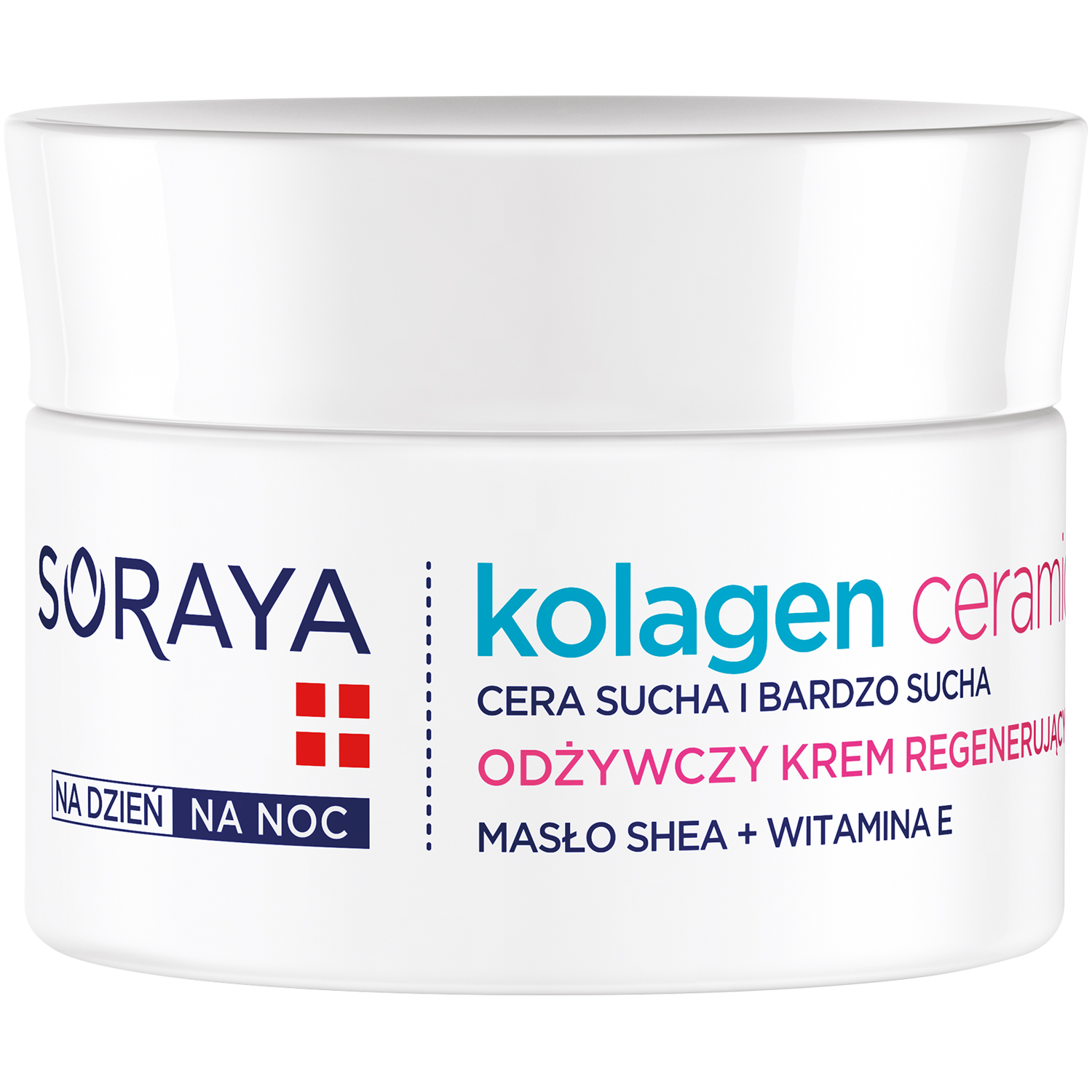 Soraya Kolagen + Ceramidy odżywczy krem regenerujący do twarzy na dzień i noc, 50 ml