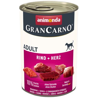 Karma dla psa ANIMONDA GranCarno Wołowina i serca 400 g