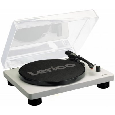 Gramofon LENCO LS-50GY Szary, Półautomatyczny, Napęd paskowy, USB, Wbudowane głośniki, Prędkość odtw. 33 1/3,45,78 obr./min