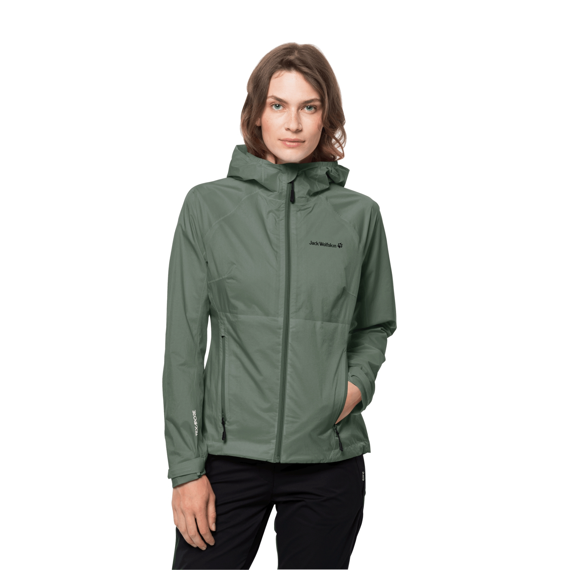 Kurtka przeciwdeszczowa TASMAN 2L JKT W hedge green - XL