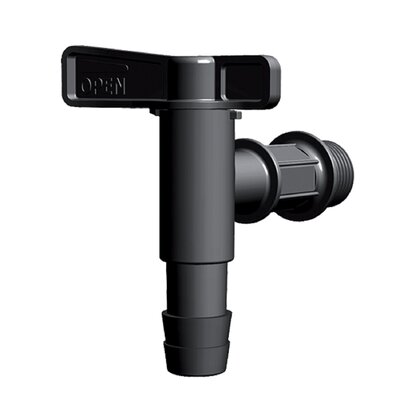 Kran do zbiornika na deszczówkę PROSPERPLAST Cantap ITAP2 Czarny