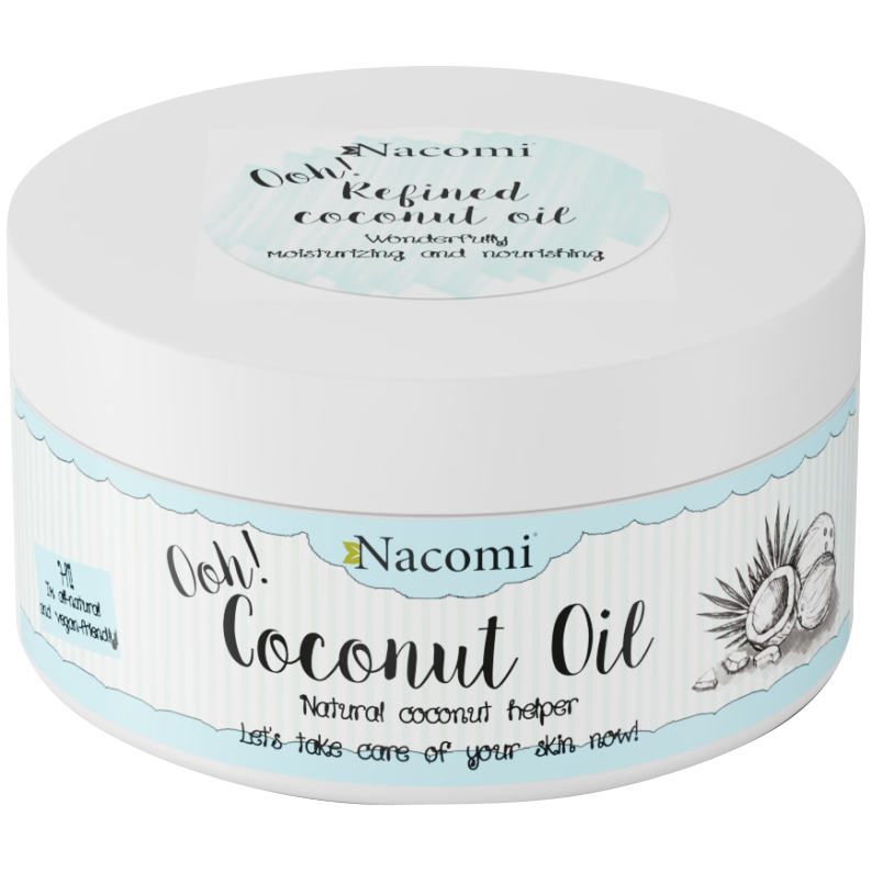 Nacomi Coconut Oil rafinowany olej kokosowy do ciała z SPF10, 100 ml
