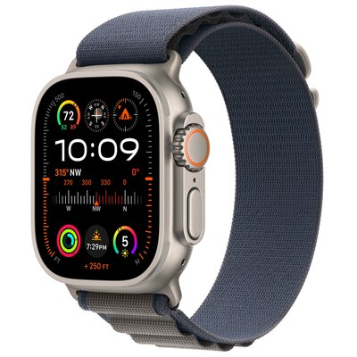 APPLE Watch Ultra 2 GPS + Cellular 49mm koperta tytanowa + opaska Alpine rozmiar L (niebieski)