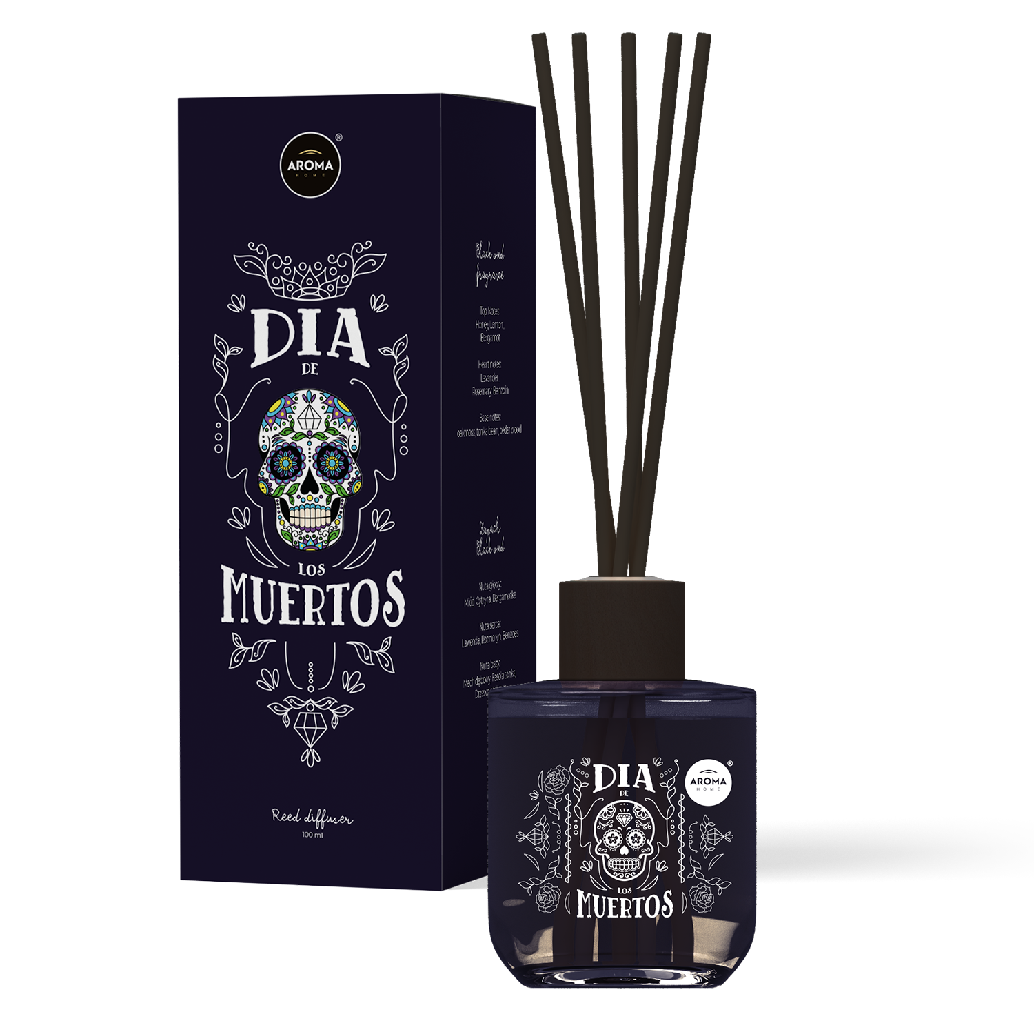 Aroma Home Dia de los muertos dyfuzor zapachowy black oud, 100 ml