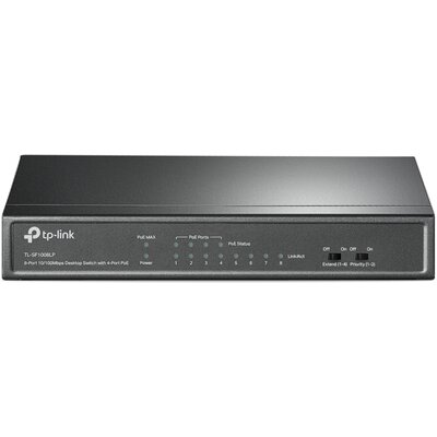 Switch TP-LINK TL-SF1008LP Fast Ethernet, 8 portów, Funkcja PoE