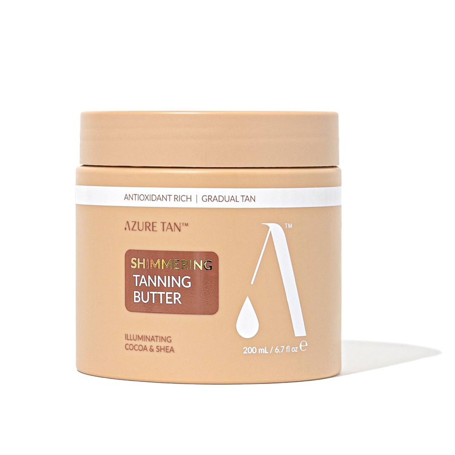 Azure Tan Shimmering stopniowo opalające masło do ciała, 200 ml