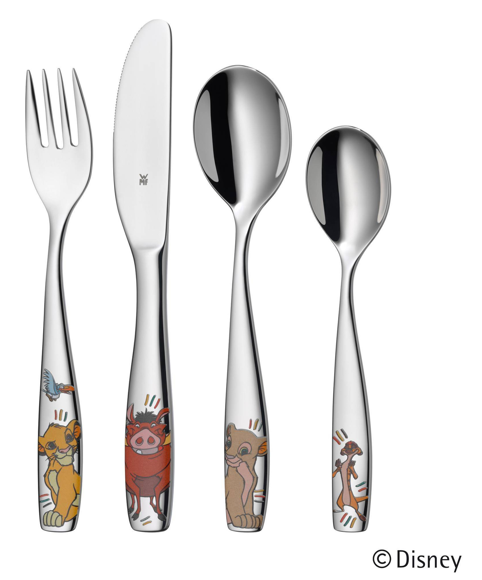 WMF - Zestaw sztućców dla dzieci 4 el. Król lew