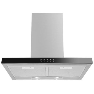 Okap VDB T-Eco 60 Inox/czarne szkło 194m3/h 54dB klasa E