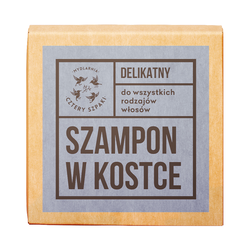 Mydlarnia Cztery Szpaki delikatny szampon w kostce, 75 g