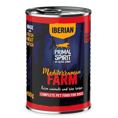 PRIMAL SPIRIT Iberian Mediterranean Farm mokra karma dla psa 400 g