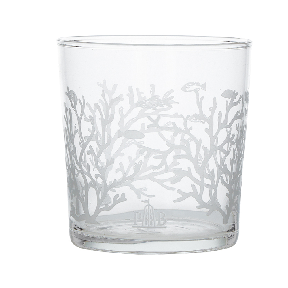 La Porcellana Bianca - Zestaw 6 szklanek z grubym dnem Babila Rafa koralowa 350 ml