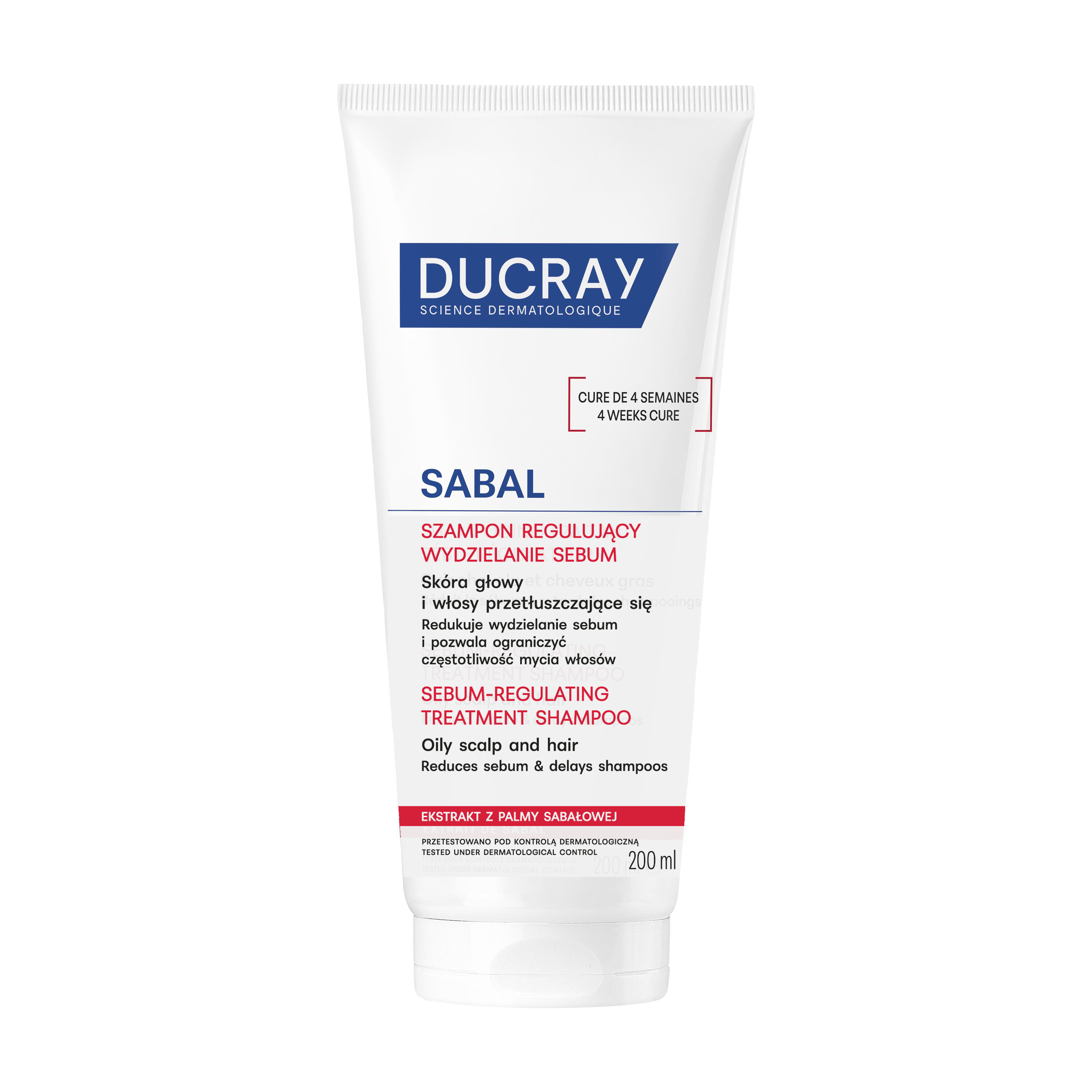 Ducray Sabal szampon do włosów tłustych, 200 ml