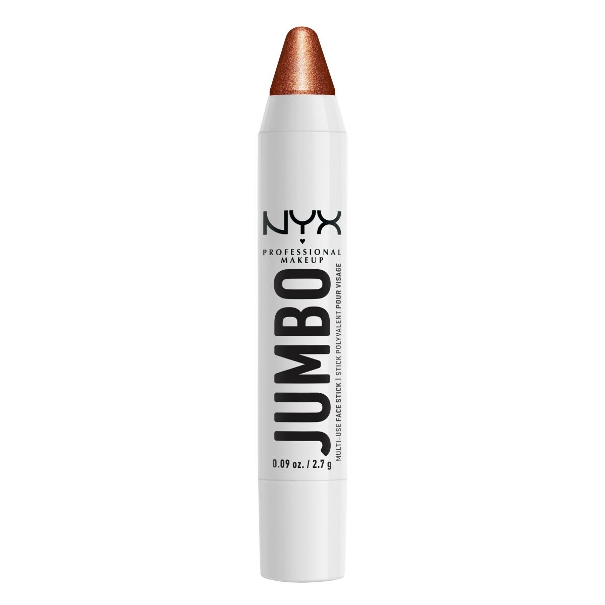 NYX Professional Makeup Jumbo Highlighter Stick rozświetlacz w kredce do twarzy flan, 2,7 g